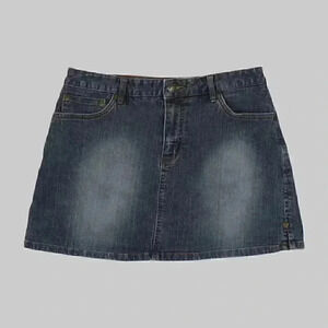 Smart Set Women's Denim Mini Skirt 7 Blue 5 Pocket Zip Fly